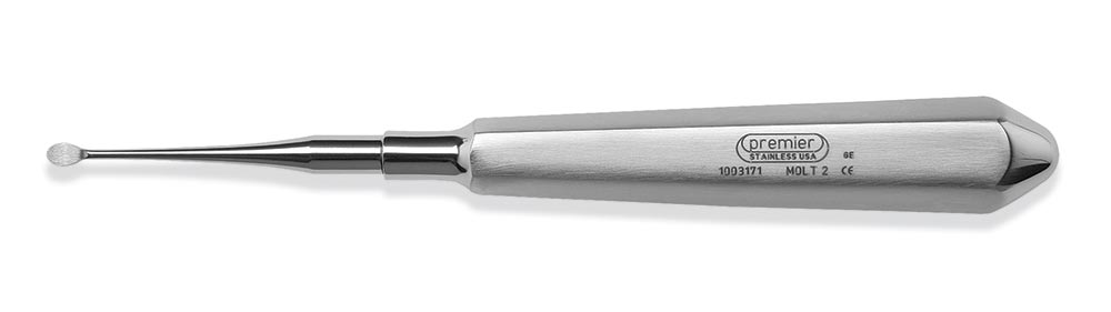 Premier Dental 1003171 Single End Molt Bone #2 Surgical Curette Premier Dental 1003171 Single End Molt Bone #2 Surgical Curette